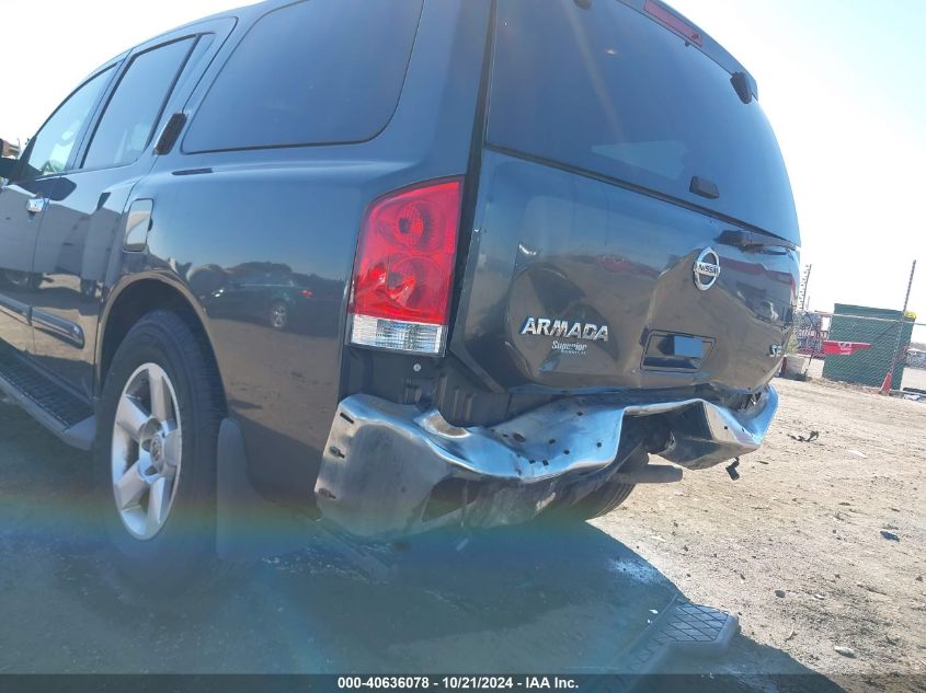 2007 Nissan Armada Se VIN: 5N1BA08A07N713802 Lot: 40636078