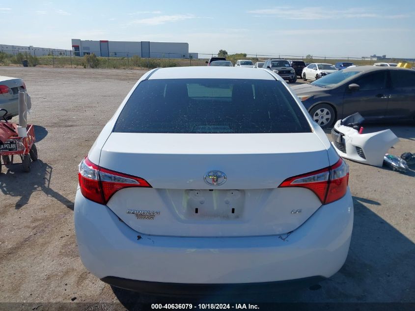 2016 Toyota Corolla Le VIN: 5YFBURHE2GP540595 Lot: 40636079