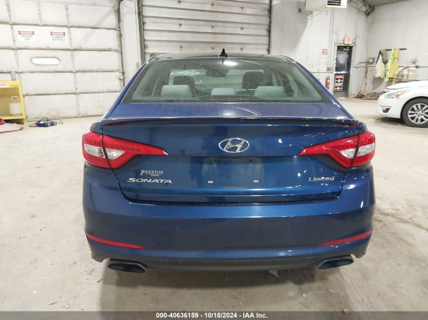 2015 Hyundai Sonata Limited VIN: 5NPE34AF8FH092316 Lot: 40636159