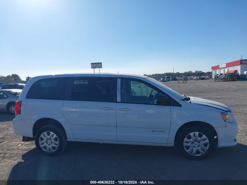 2016 Dodge Grand Caravan Se VIN: 2C4RDGBG2GR171234 Lot: 40636232