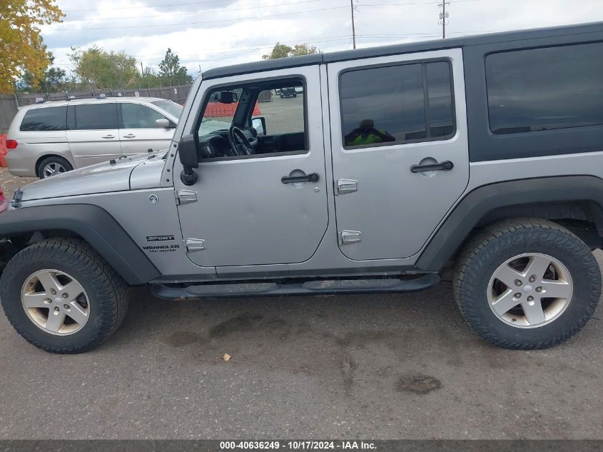 2013 Jeep Wrangler Unlimited Sport VIN: 1C4BJWDG2DL589704 Lot: 40636249