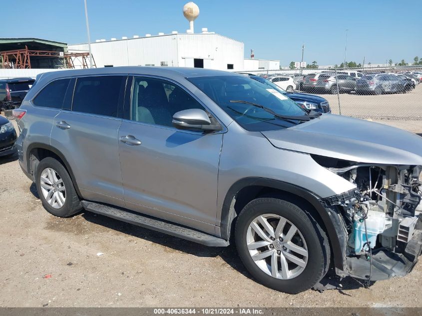 2014 Toyota Highlander Le V6 VIN: 5TDZKRFH1ES014402 Lot: 40636344