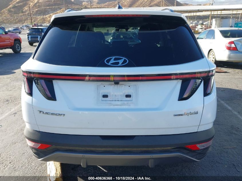 2022 Hyundai Tucson Hybrid Limited VIN: KM8JECA19NU032083 Lot: 40636368