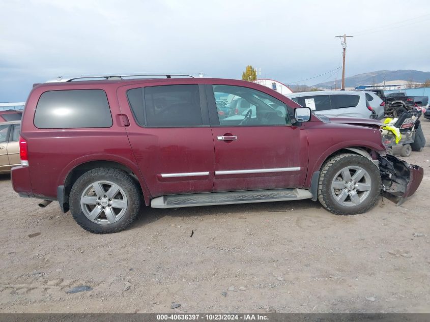 2011 Nissan Armada Platinum VIN: 5N1AA0NE1BN618726 Lot: 40636397