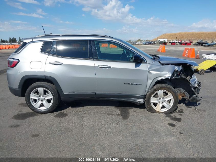 2022 Jeep Compass Latitude 4X4 VIN: 3C4NJDBB1NT155076 Lot: 40636489