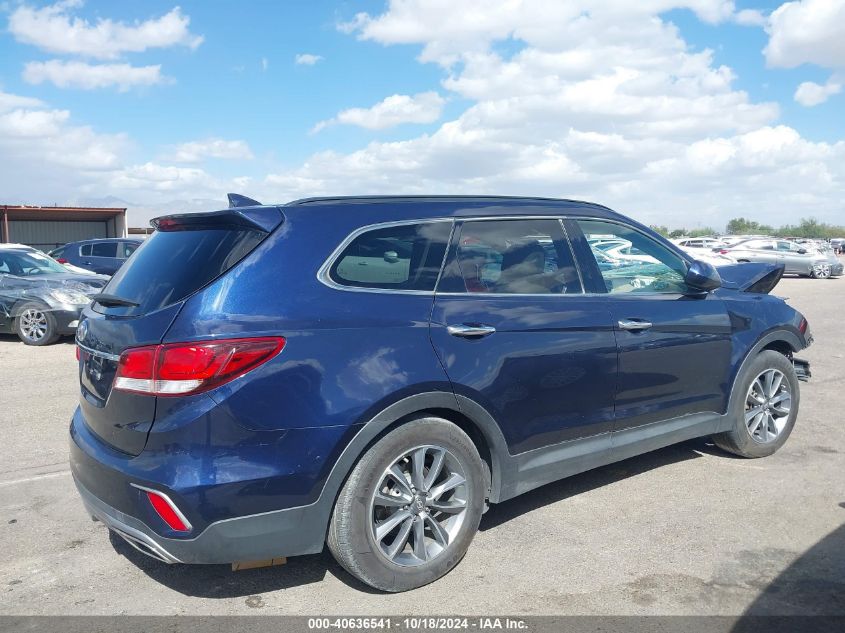 2017 Hyundai Santa Fe Se VIN: KM8SM4HF9HU206222 Lot: 40636541