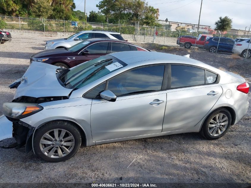 VIN KNAFX4A6XG5592758 2016 KIA Forte, LX no.14