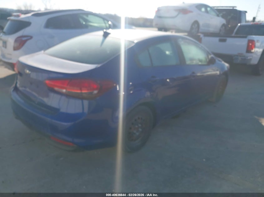 Vin: 3kpfk4a79he053435, lot: 41125776, kia forte lx 20174