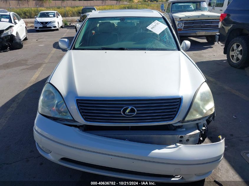 2001 Lexus Ls 430 VIN: JTHBN30F910017900 Lot: 40636782