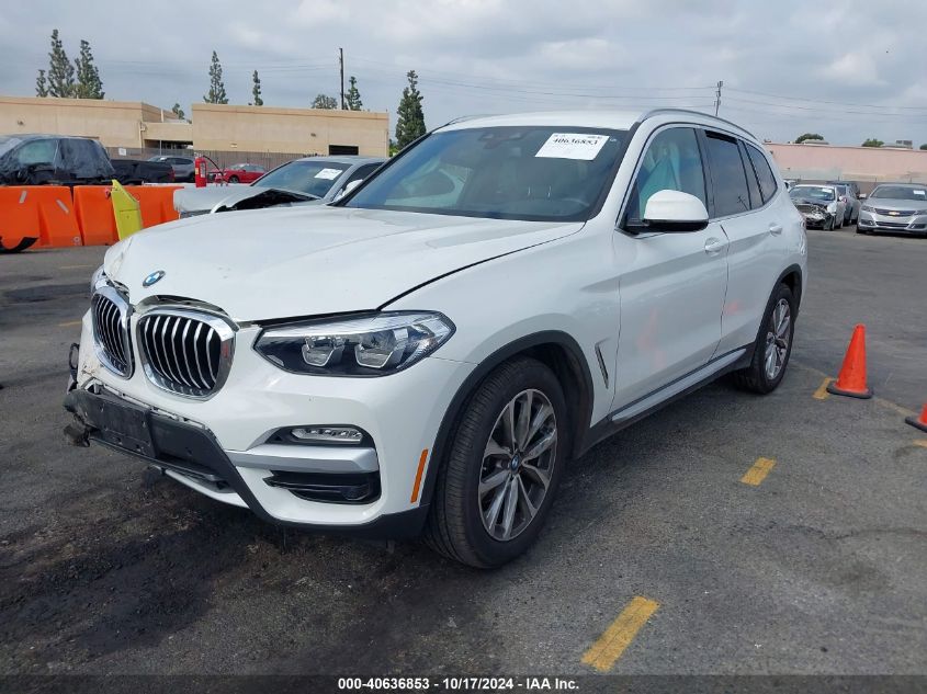 VIN 5UXTR7C59KLR53583 2019 BMW X3, Sdrive30I no.2