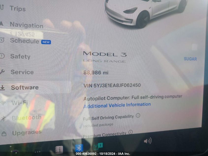 2018 TESLA MODEL 3 LONG RANGE/MID RANGE - 5YJ3E1EA8JF062450