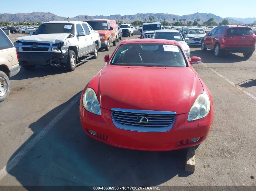 2003 Lexus Sc 430 VIN: JTHFN48Y230045277 Lot: 40636950