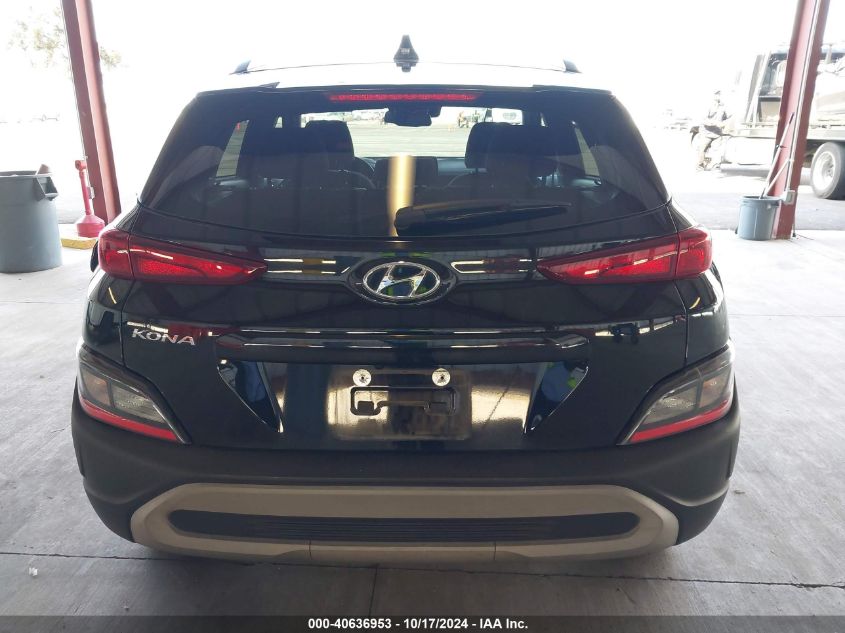 2022 Hyundai Kona Sel VIN: KM8K32AB0NU860908 Lot: 40636953