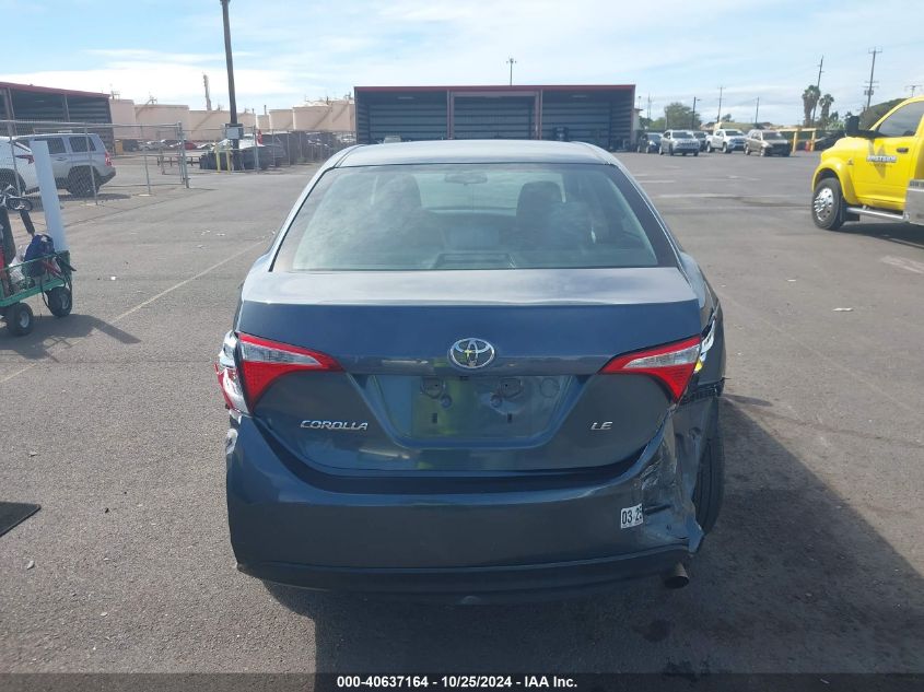 2016 Toyota Corolla Le VIN: 5YFBURHE2GP438150 Lot: 40637164