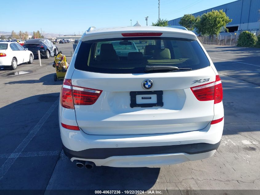 2015 BMW X3 xDrive28I VIN: 5UXWX9C57F0D51435 Lot: 40637236