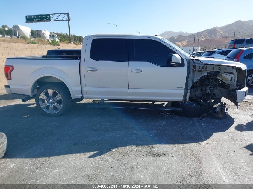 2017 Ford F-150 King Ranch/Lariat/Limited/Platinum/Xl/Xlt VIN: 1FTEW1EG8HFC73633 Lot: 40637243