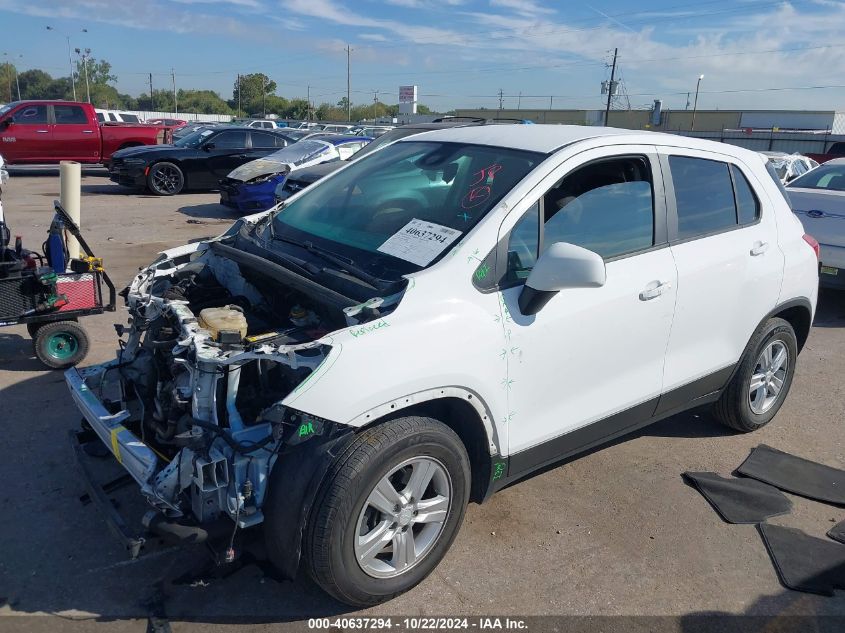 VIN 3GNCJKSB0LL229572 2020 Chevrolet Trax, Fwd Ls no.2