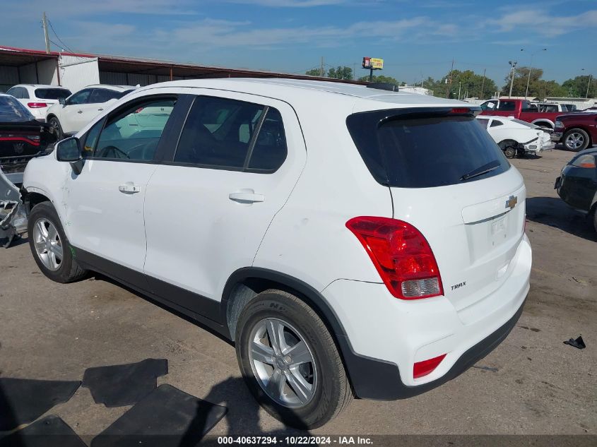 VIN 3GNCJKSB0LL229572 2020 Chevrolet Trax, Fwd Ls no.3