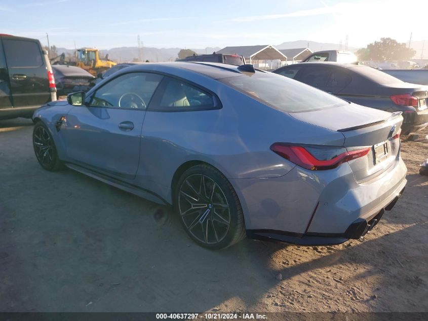 2022 BMW M4 VIN: WBS53AZ09NCJ13322 Lot: 40637297