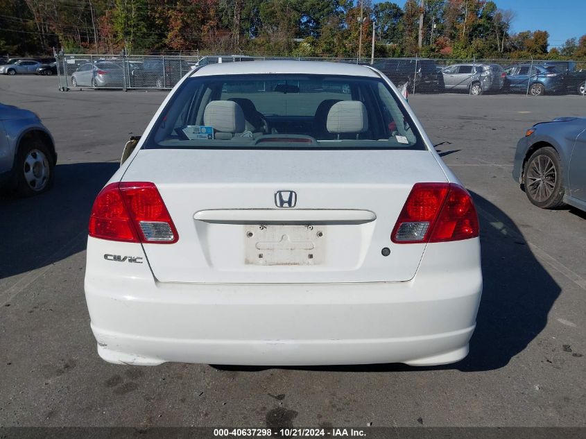 2004 Honda Civic Dx Vp VIN: 2HGES16384H555563 Lot: 40637298