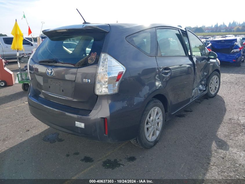 VIN JTDZN3EUXEJ011451 2014 Toyota Prius, V Three no.4