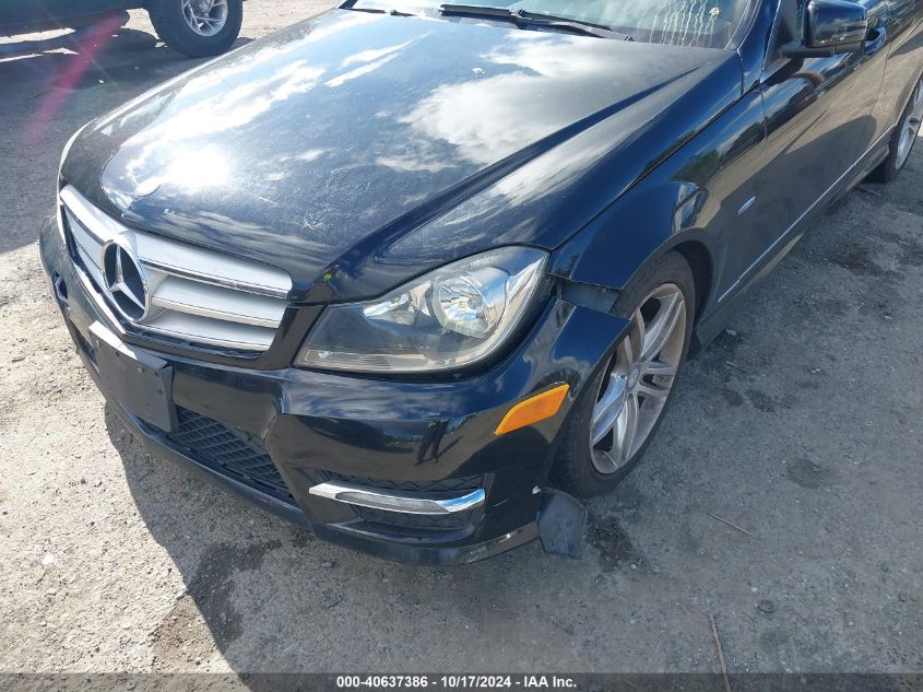 2012 Mercedes-Benz C 250 Luxury/Sport VIN: WDDGF4HB7CR216637 Lot: 40637386