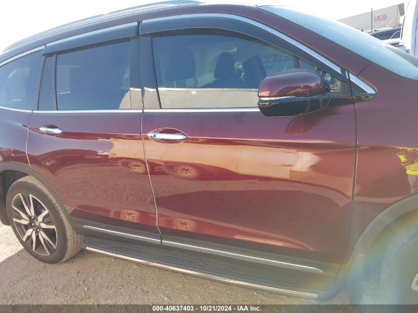 2022 Honda Pilot Touring VIN: 5FNYF5H92NB013360 Lot: 40637403