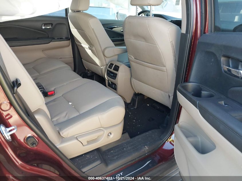 2022 Honda Pilot Touring VIN: 5FNYF5H92NB013360 Lot: 40637403