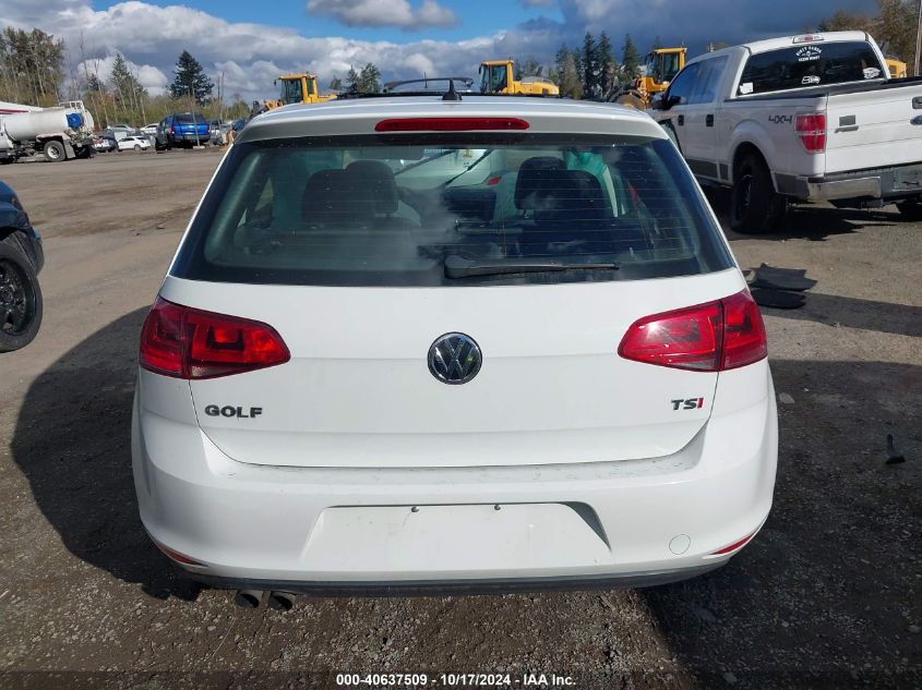 2017 Volkswagen Golf Tsi S 4-Door/Tsi Se 4-Door/Tsi Sel 4-Door/Tsi Wolfsburg Edition 4-Door VIN: 3VW217AU0HM043548 Lot: 40637509