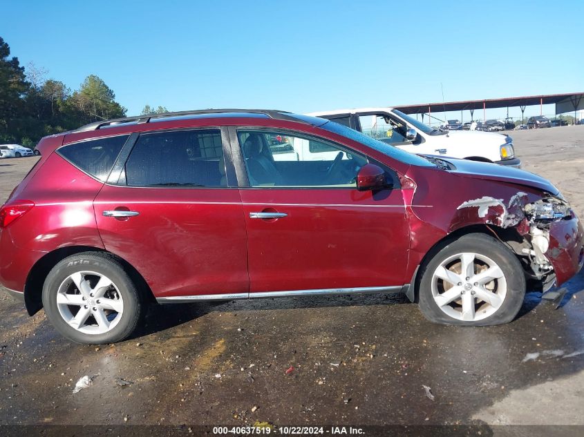 2009 Nissan Murano Sl VIN: JN8AZ18U19W028086 Lot: 40637519