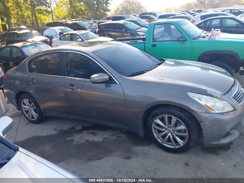 2012 Infiniti G37X VIN: JN1CV6AR7CM678436 Lot: 40637656