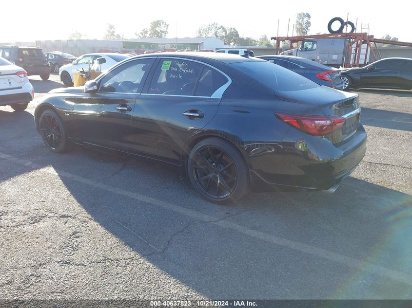VIN JN1EV7AP9JM352454 2018 INFINITI Q50 3.0T LUXE