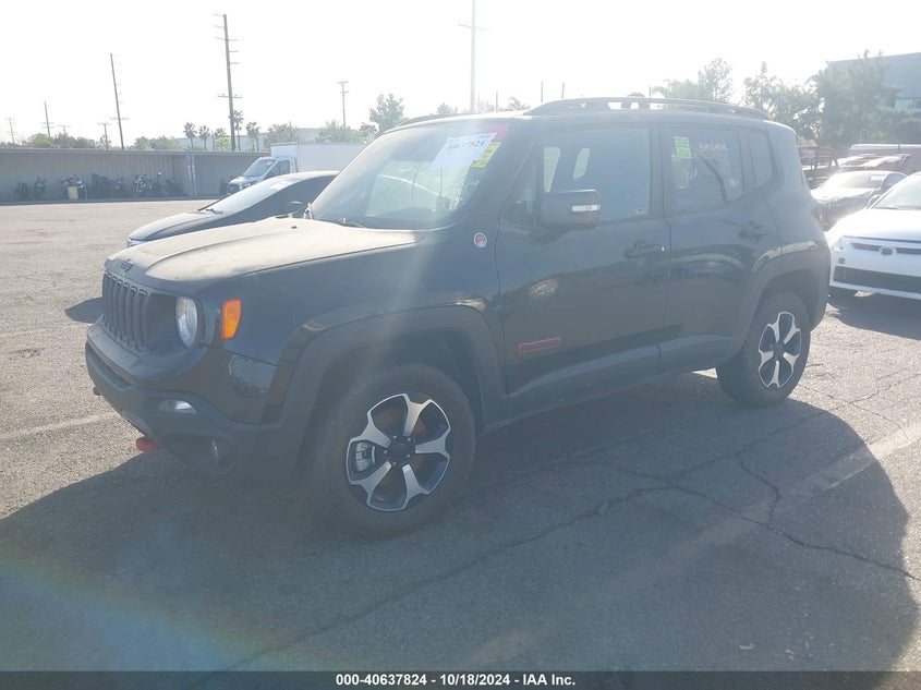 VIN ZACNJBC1XKPK61827 2019 JEEP RENEGADE TRAILHAWK 4X4