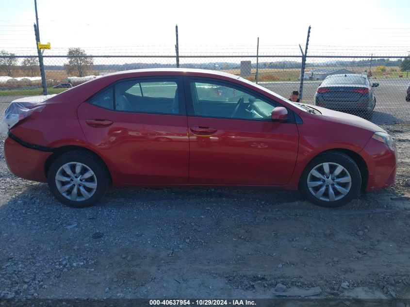 2016 Toyota Corolla Le VIN: 2T1BURHE5GC628606 Lot: 40637954