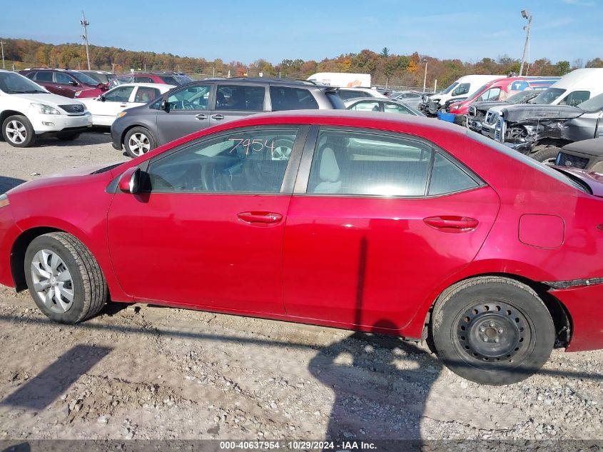 2016 Toyota Corolla Le VIN: 2T1BURHE5GC628606 Lot: 40637954