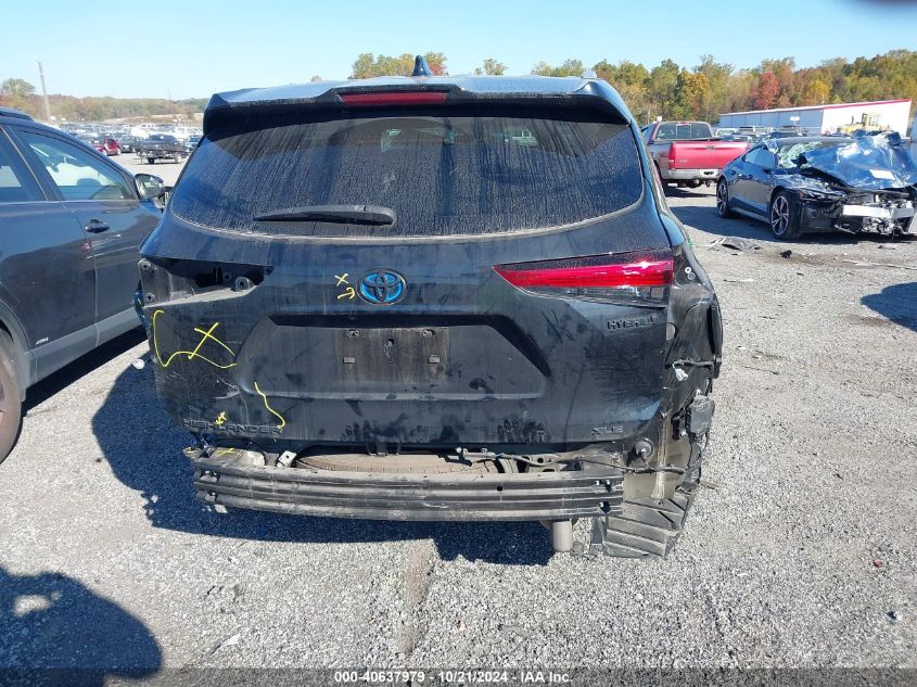 2022 Toyota Highlander Hybrid Xle/Hybrid Bronze Edition VIN: 5TDGBRCH8NS556558 Lot: 40637979