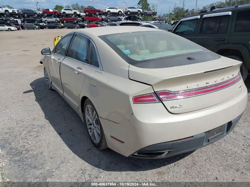 2014 Lincoln Mkz Hybrid VIN: 3LN6L2LU0ER818293 Lot: 40637984