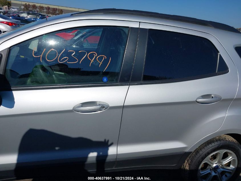 2021 Ford Ecosport Se VIN: MAJ3S2GE3MC425484 Lot: 40637991