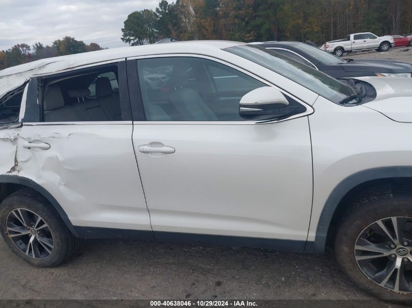 2019 Toyota Highlander Le VIN: 5TDZARFH0KS054114 Lot: 40638046