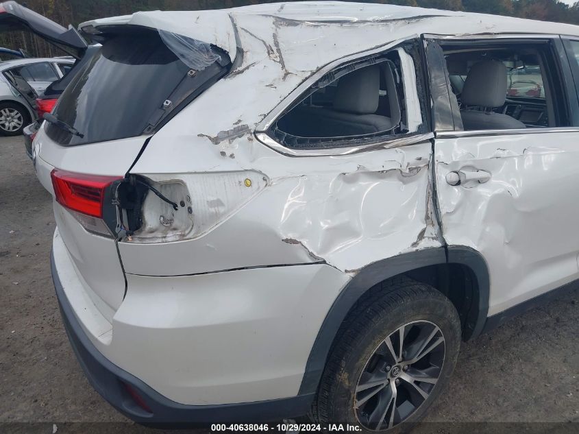 2019 Toyota Highlander Le VIN: 5TDZARFH0KS054114 Lot: 40638046