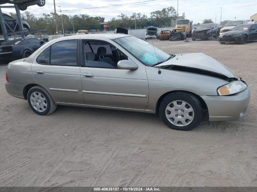 2000 Nissan Sentra Xe/Gxe VIN: 3N1CB51D3YL338273 Lot: 40638107