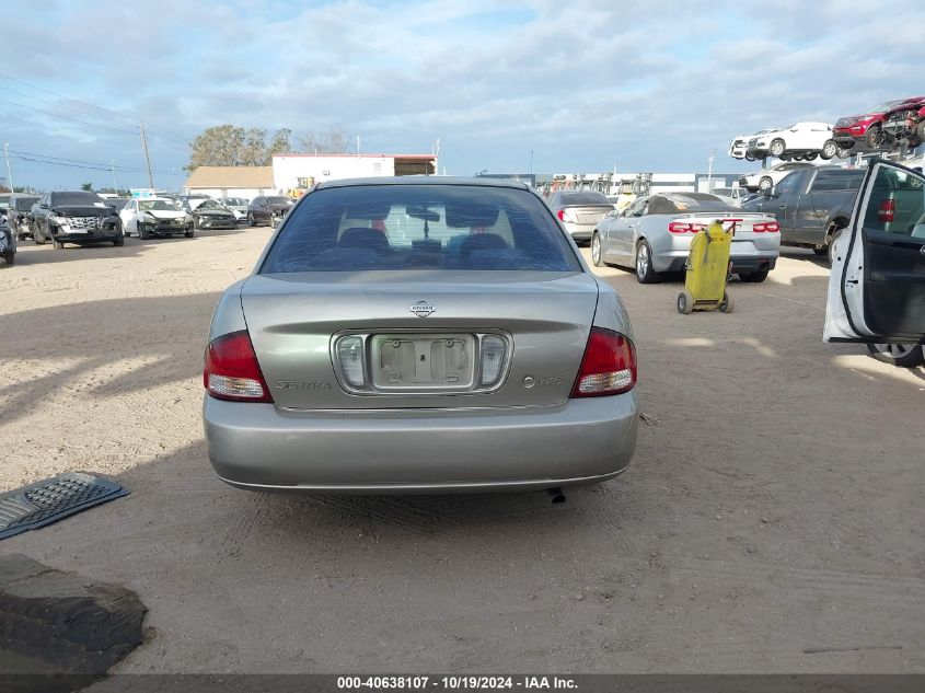 2000 Nissan Sentra Xe/Gxe VIN: 3N1CB51D3YL338273 Lot: 40638107