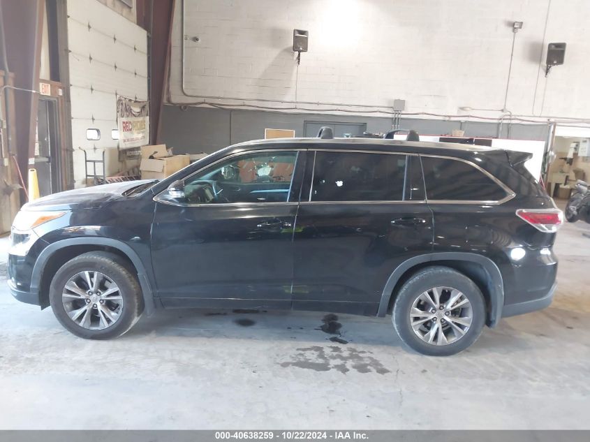 2015 Toyota Highlander Xle V6 VIN: 5TDJKRFH9FS205533 Lot: 40638259