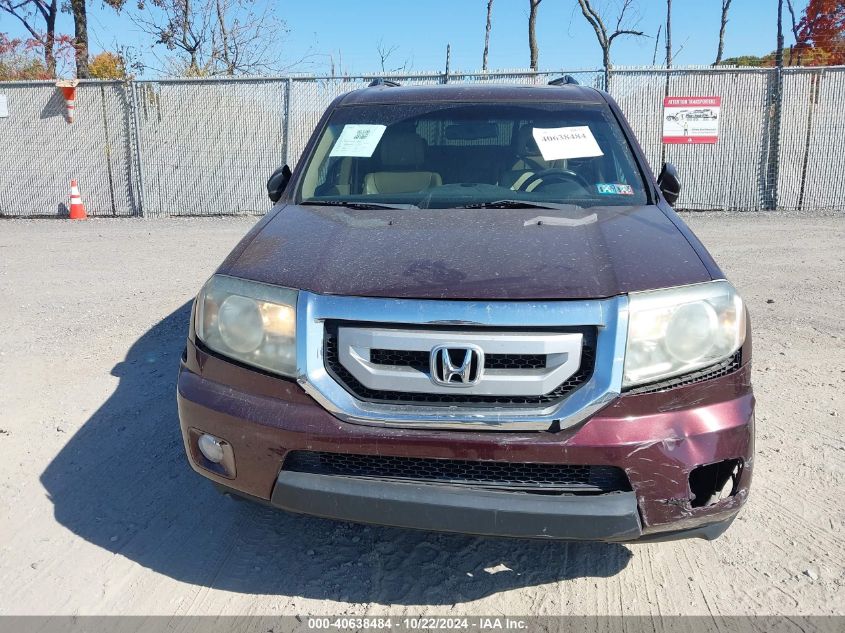 2011 Honda Pilot Ex-L VIN: 5FNYF4H55BB060739 Lot: 40638484