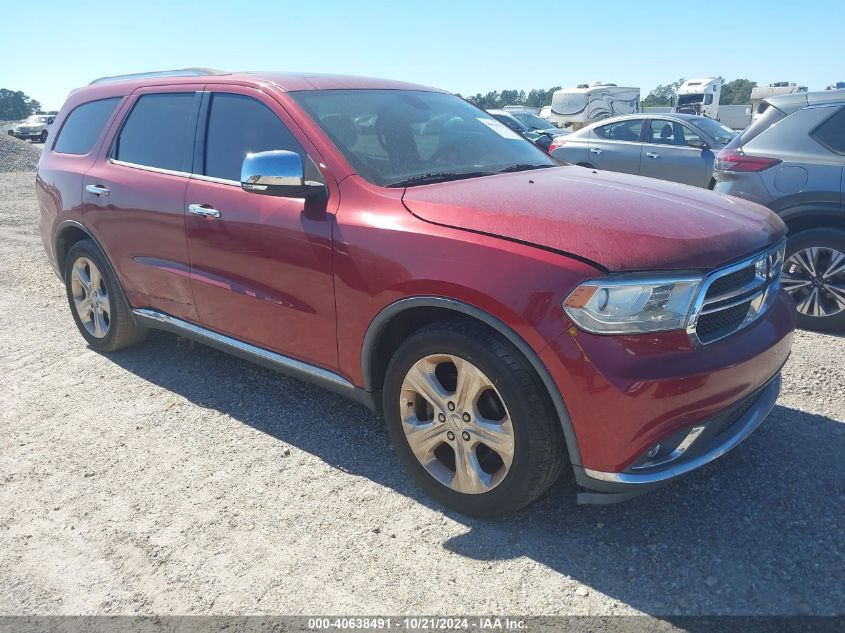 2014 Dodge Durango Limited VIN: 1C4RDHDG0EC344581 Lot: 40638491