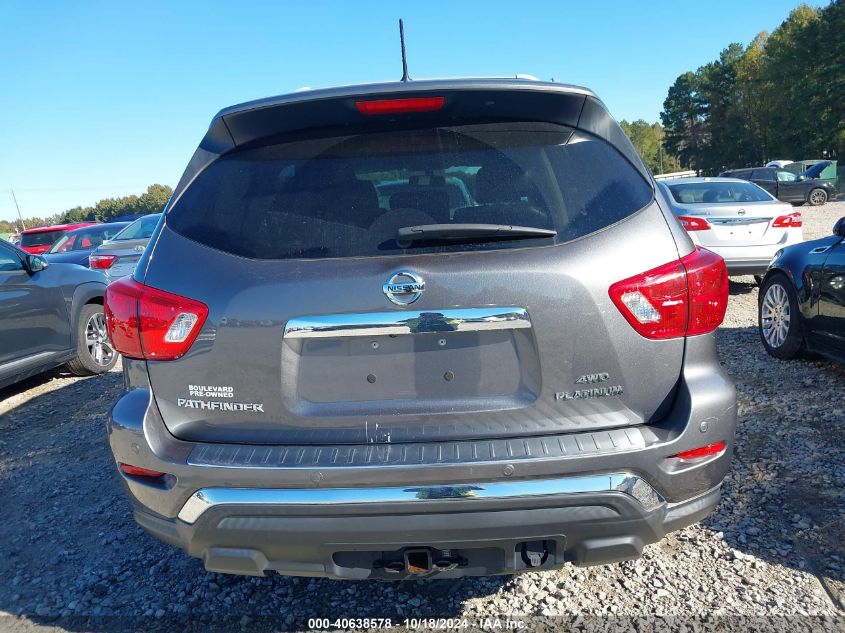 2017 Nissan Pathfinder Platinum VIN: 5N1DR2MM2HC619978 Lot: 40638578