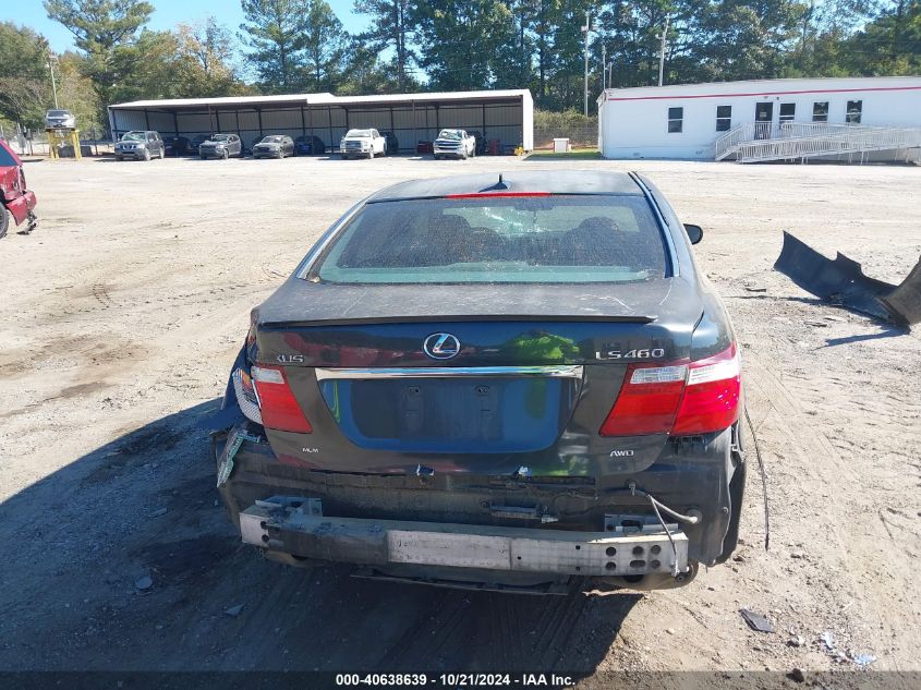 2009 Lexus Ls 460 VIN: JTHCL46FX95002294 Lot: 40638639