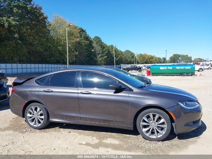 2015 Chrysler 200 S VIN: 1C3CCCBB4FN739117 Lot: 40638674