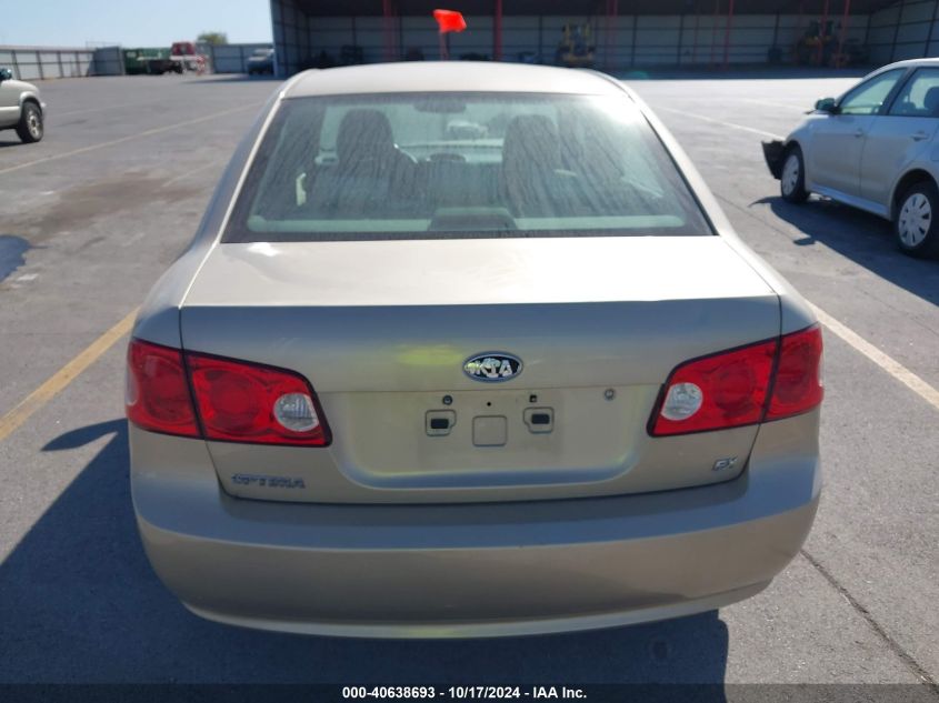 2007 Kia Optima Ex VIN: KNAGE123875112746 Lot: 40638693