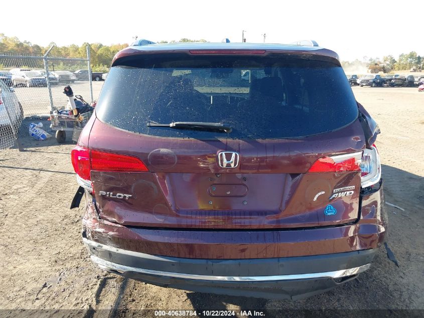 2017 Honda Pilot Touring VIN: 5FNYF6H9XHB053227 Lot: 40638784